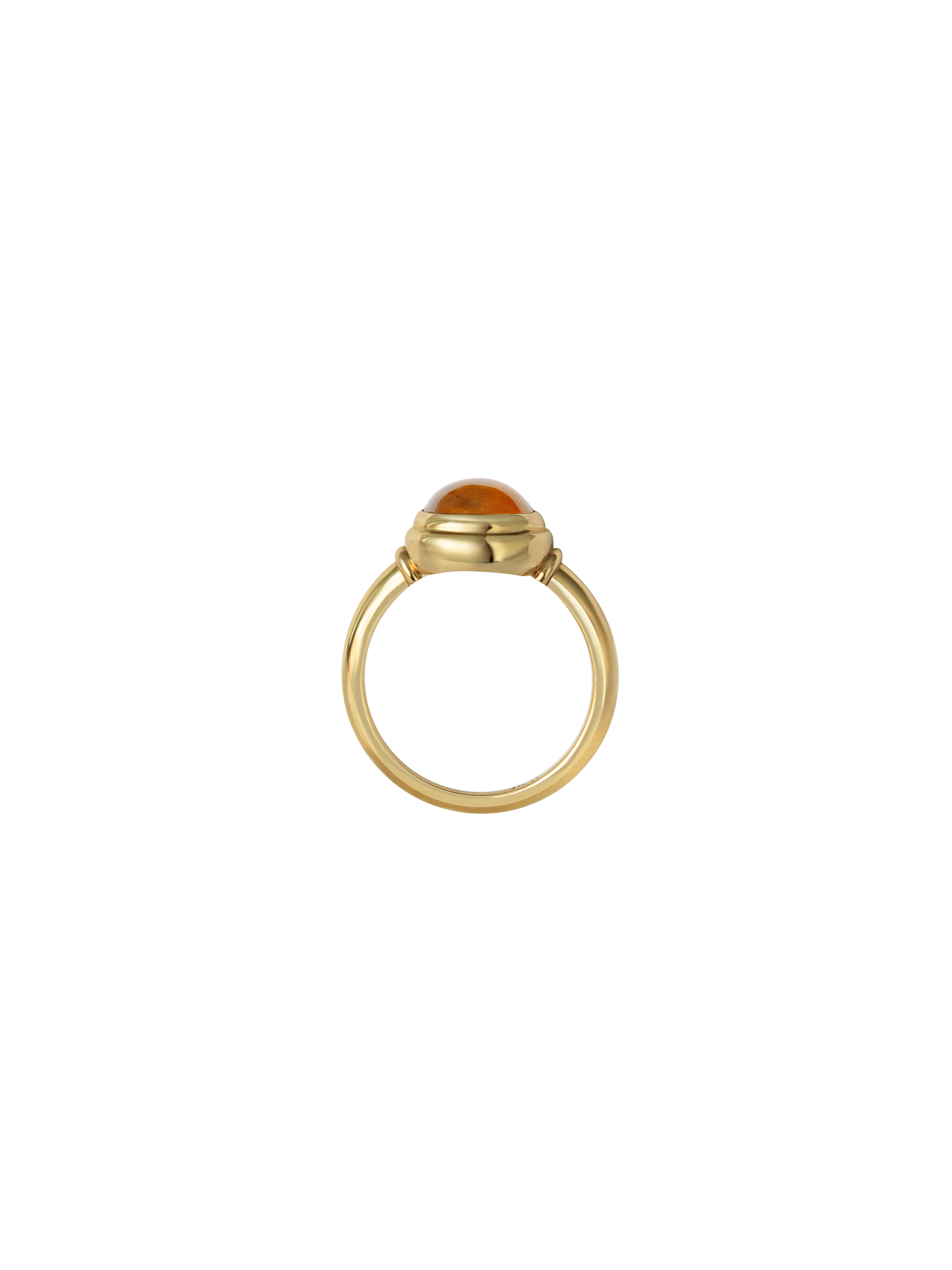 Laura Lombardi gold Sfera Ring with yellow citrine.
