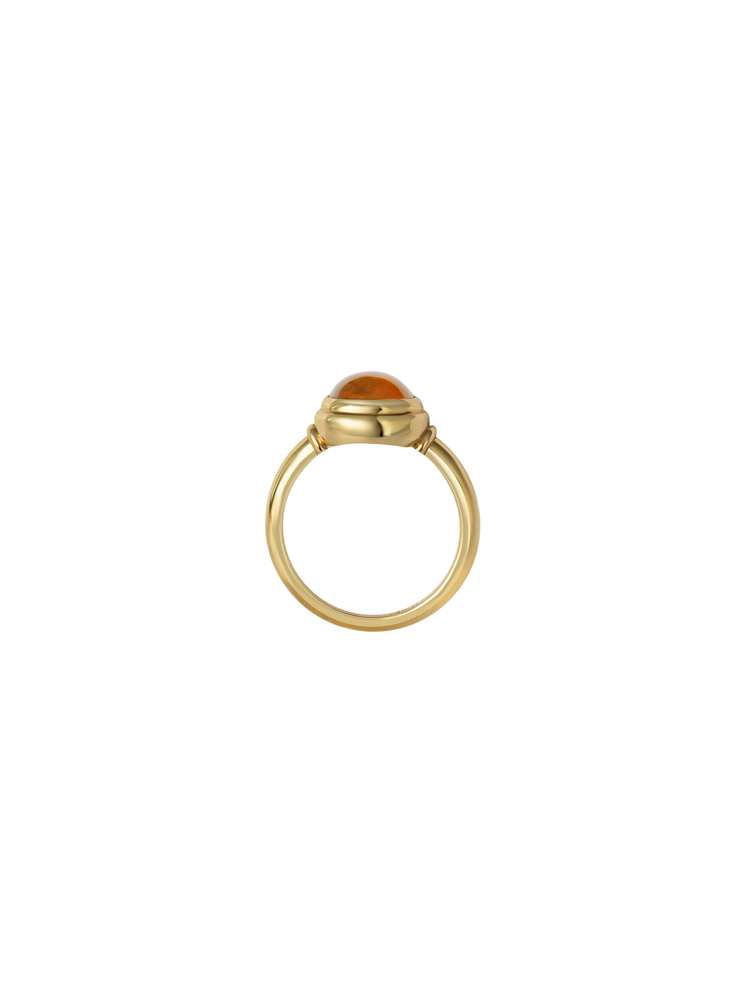 Laura Lombardi gold Sfera Ring with yellow citrine.