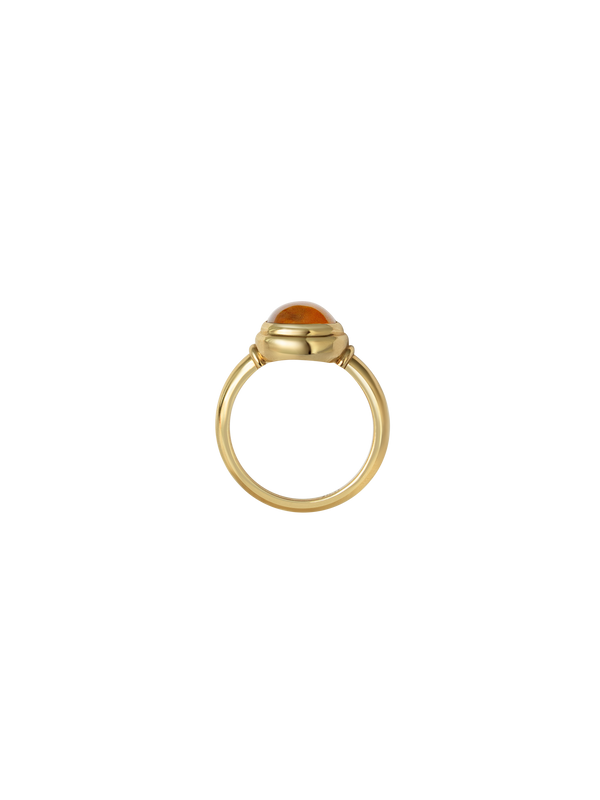 Laura Lombardi gold Sfera Ring with yellow citrine.