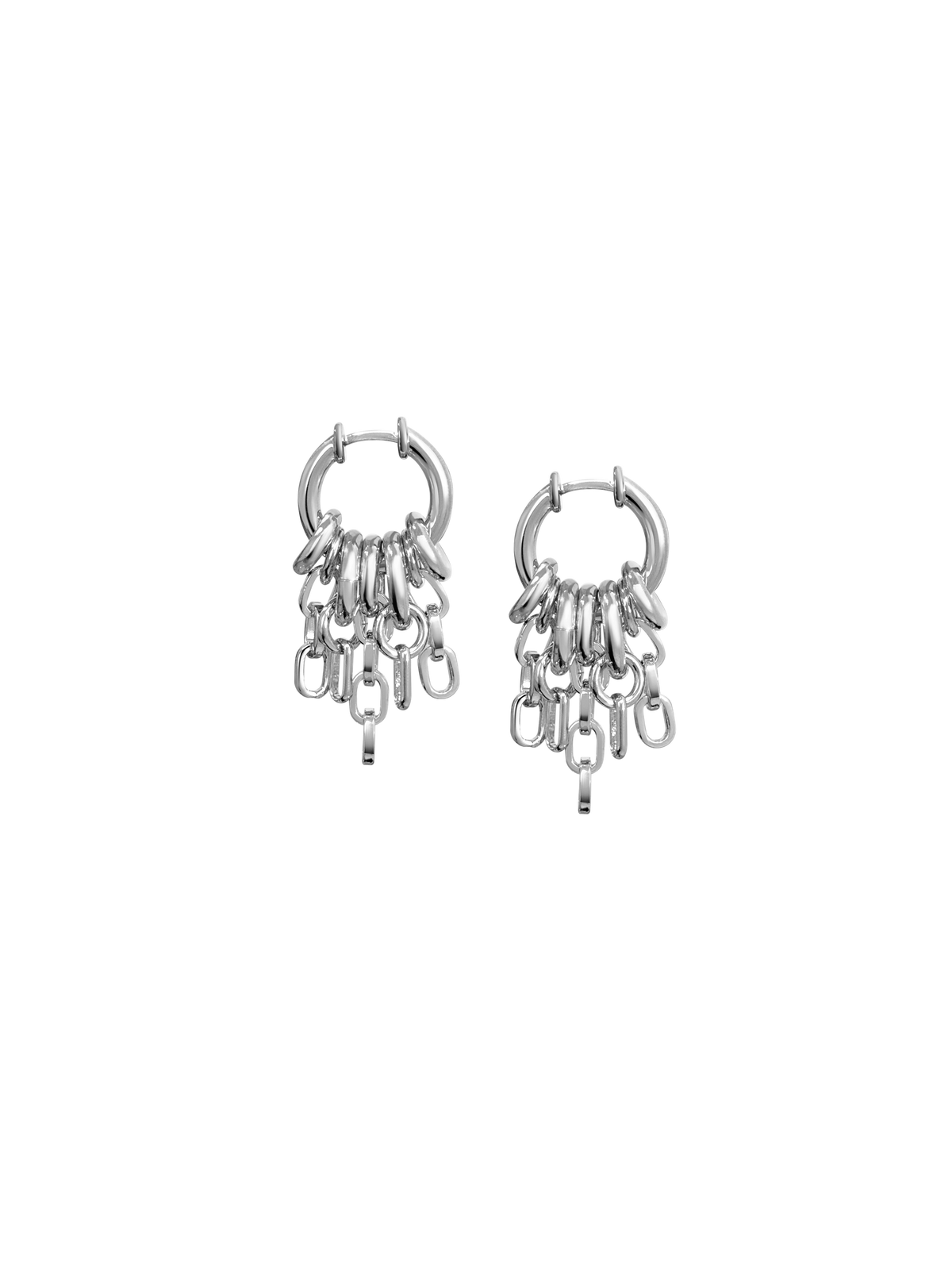 Laura Lombardi Silver Stalla fringe earrings