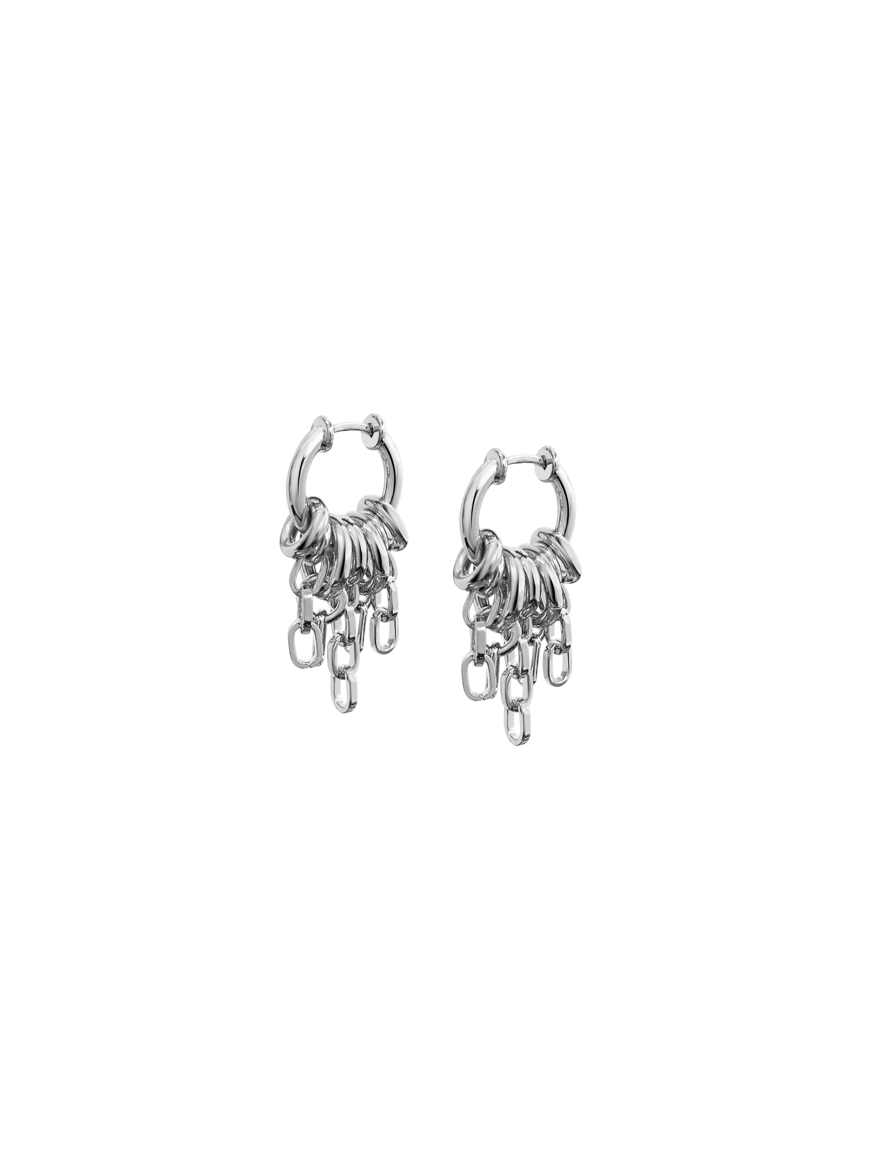 Laura Lombardi Silver Stalla fringe earrings
