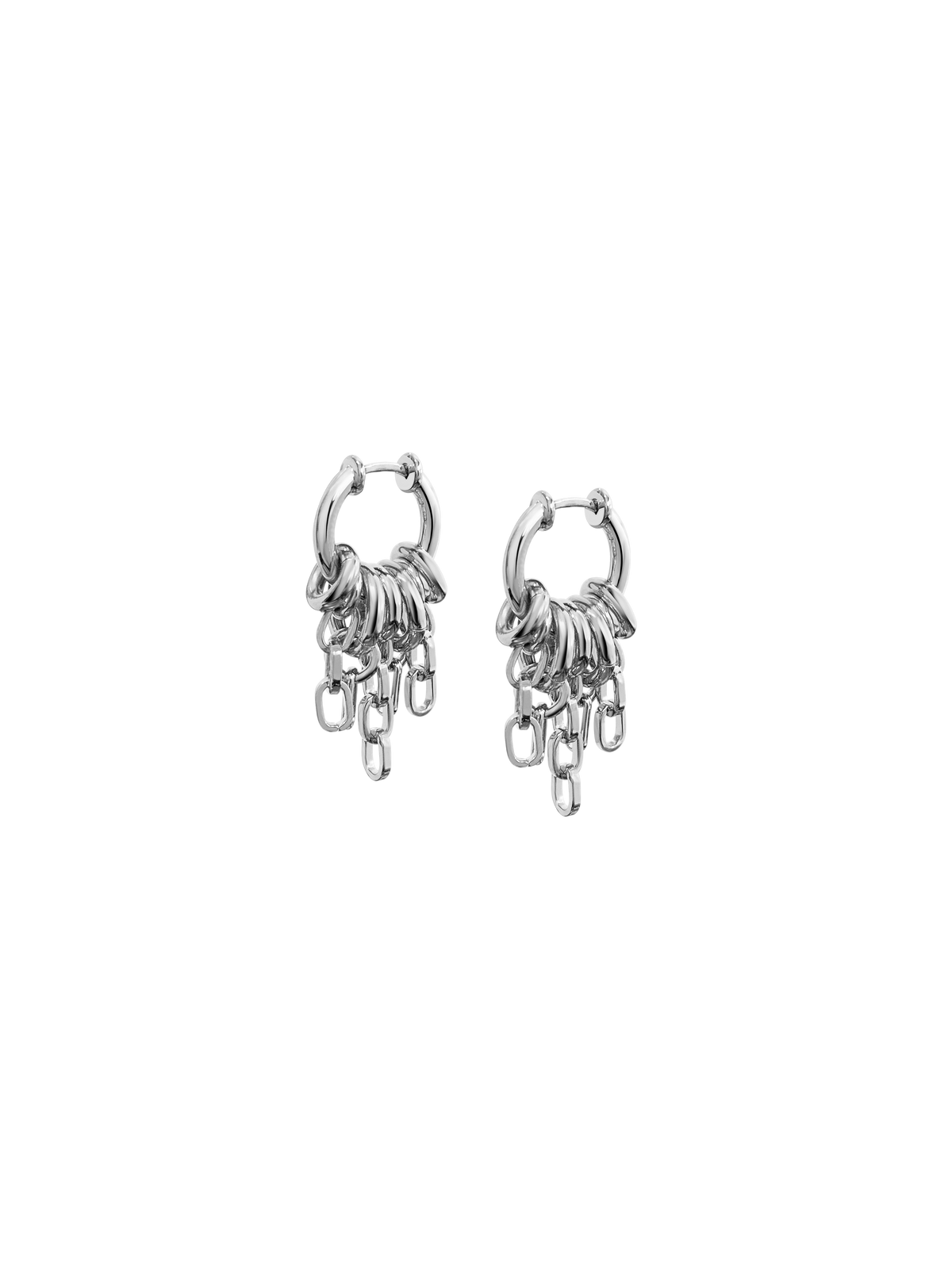 Laura Lombardi Silver Stalla fringe earrings