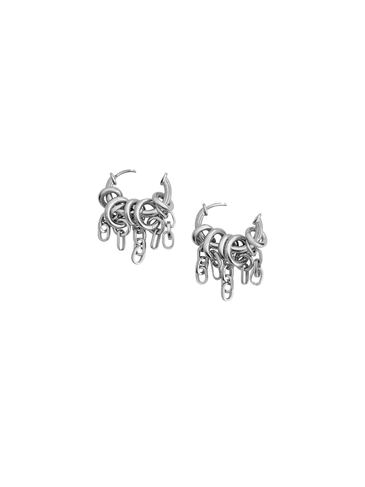 Laura Lombardi Silver Stalla fringe earrings