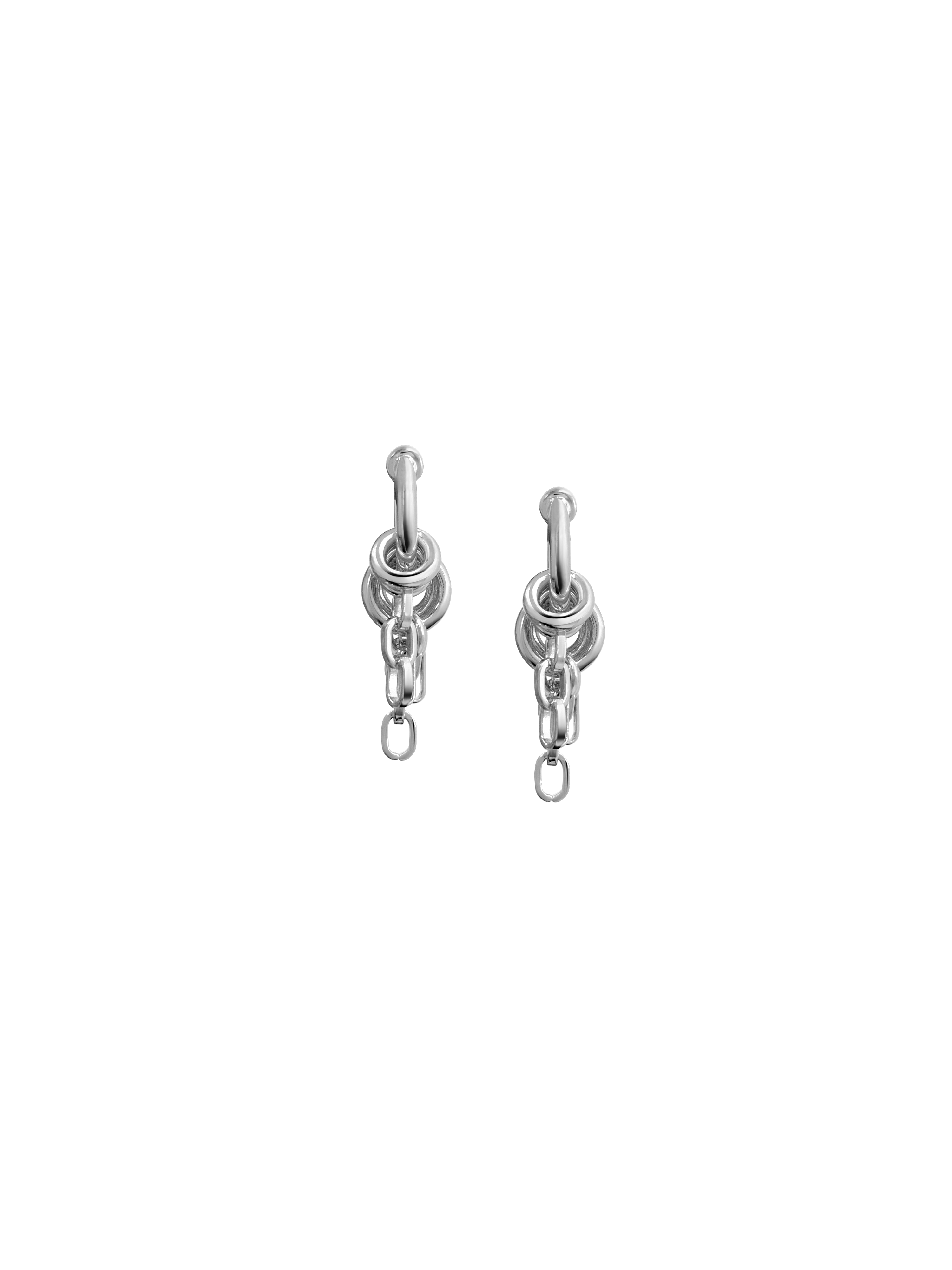 Laura Lombardi Silver Stalla fringe earrings