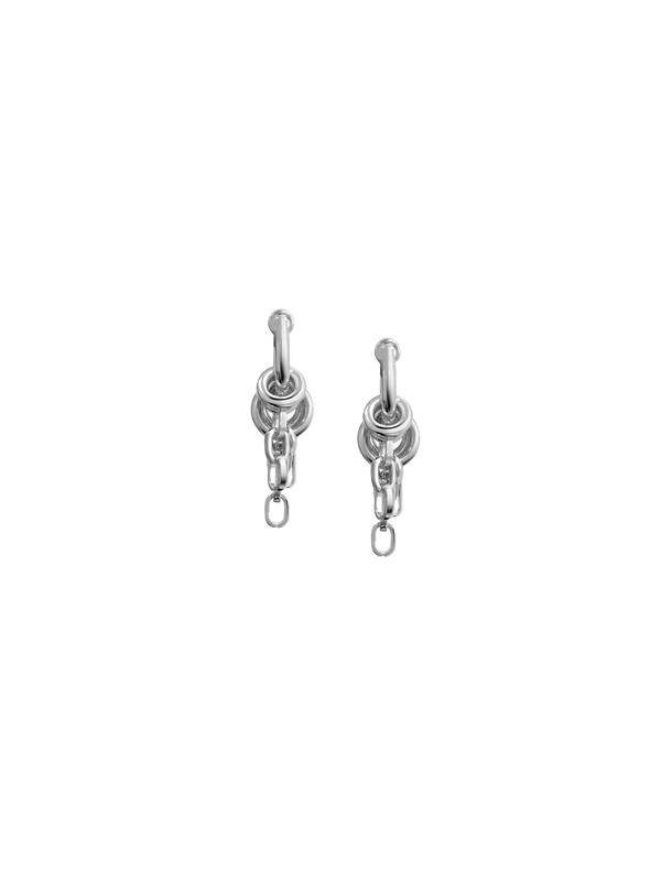 Laura Lombardi Silver Stalla fringe earrings