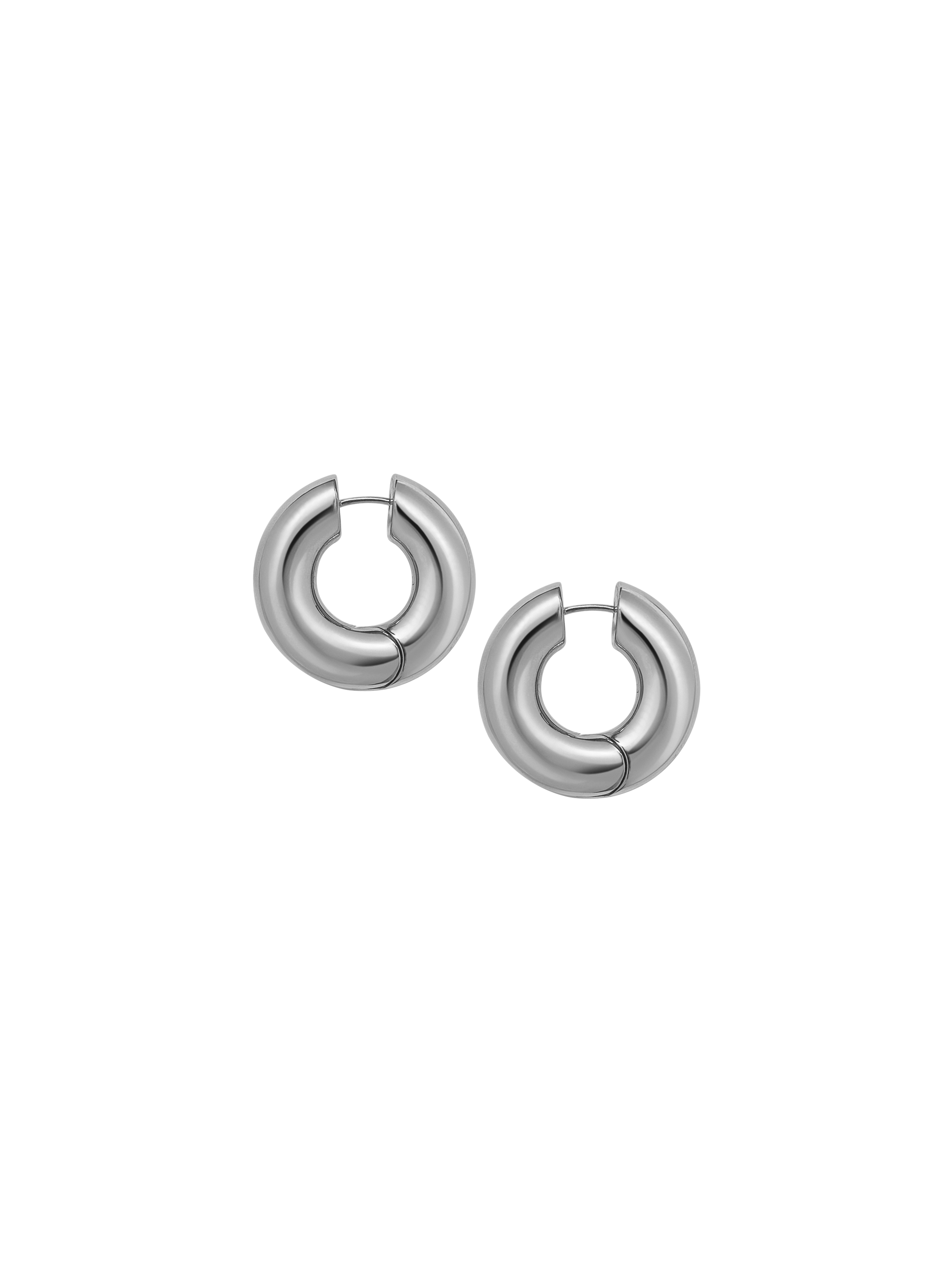 Silver Terra Hoops – lauralombardi