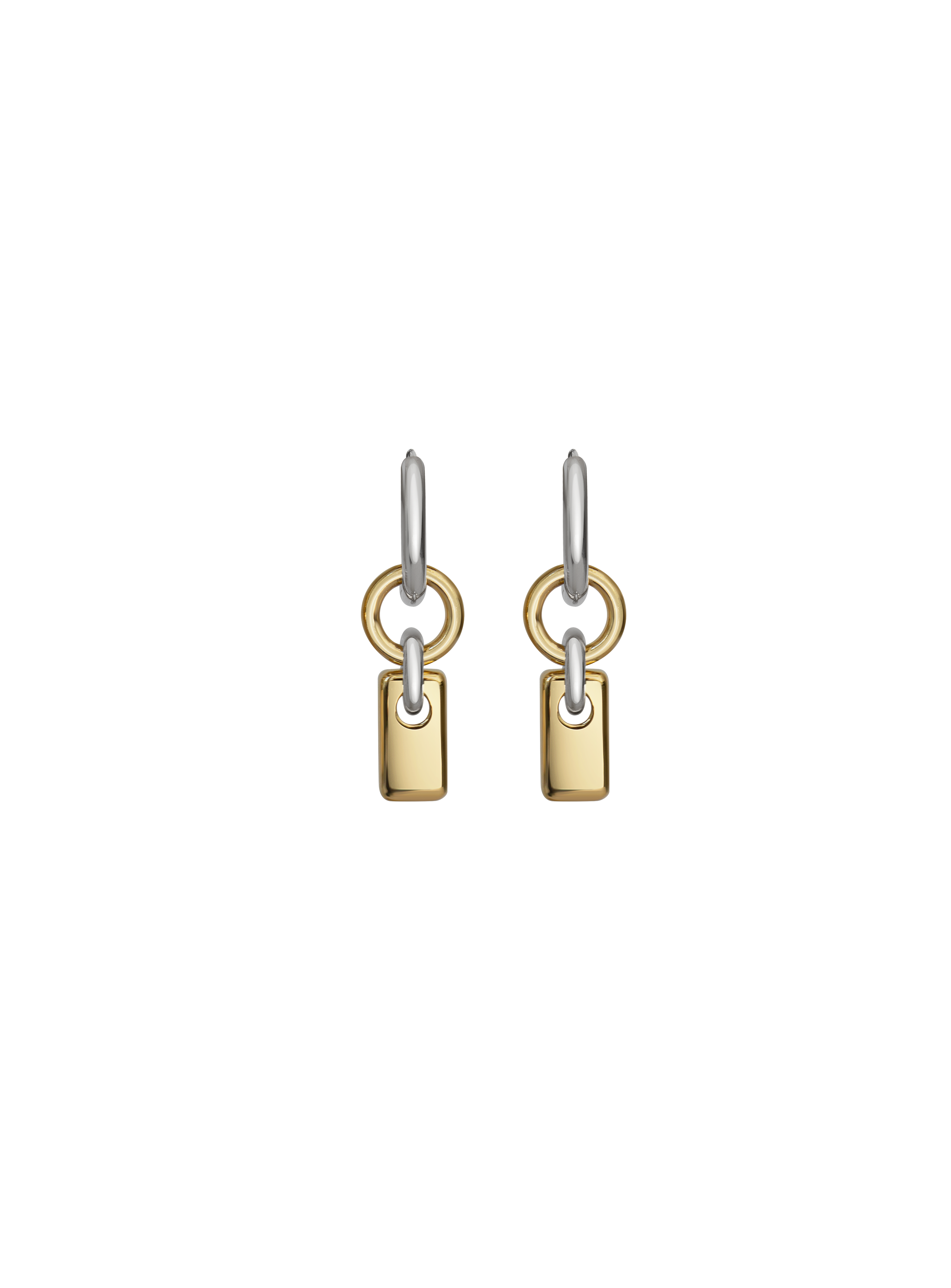 Two Tone Marca Earrings