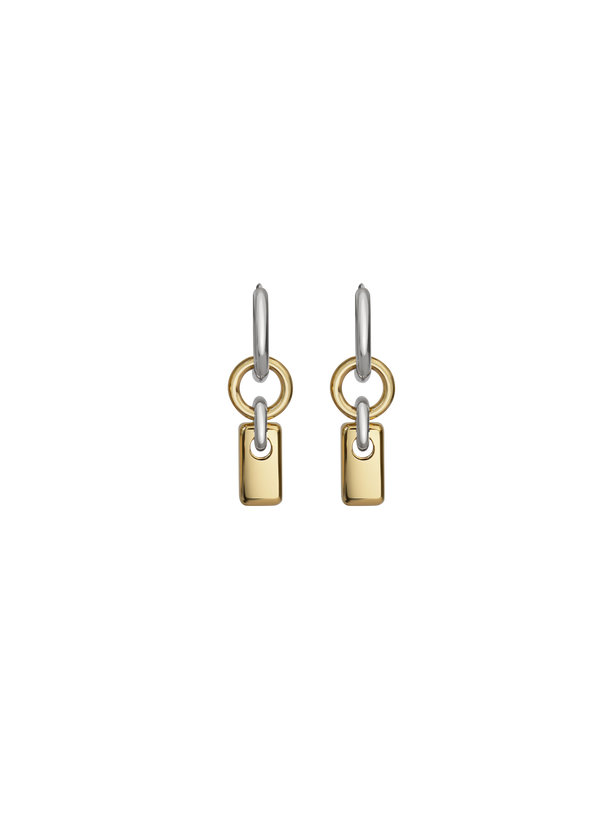 Two Tone Marca Earrings