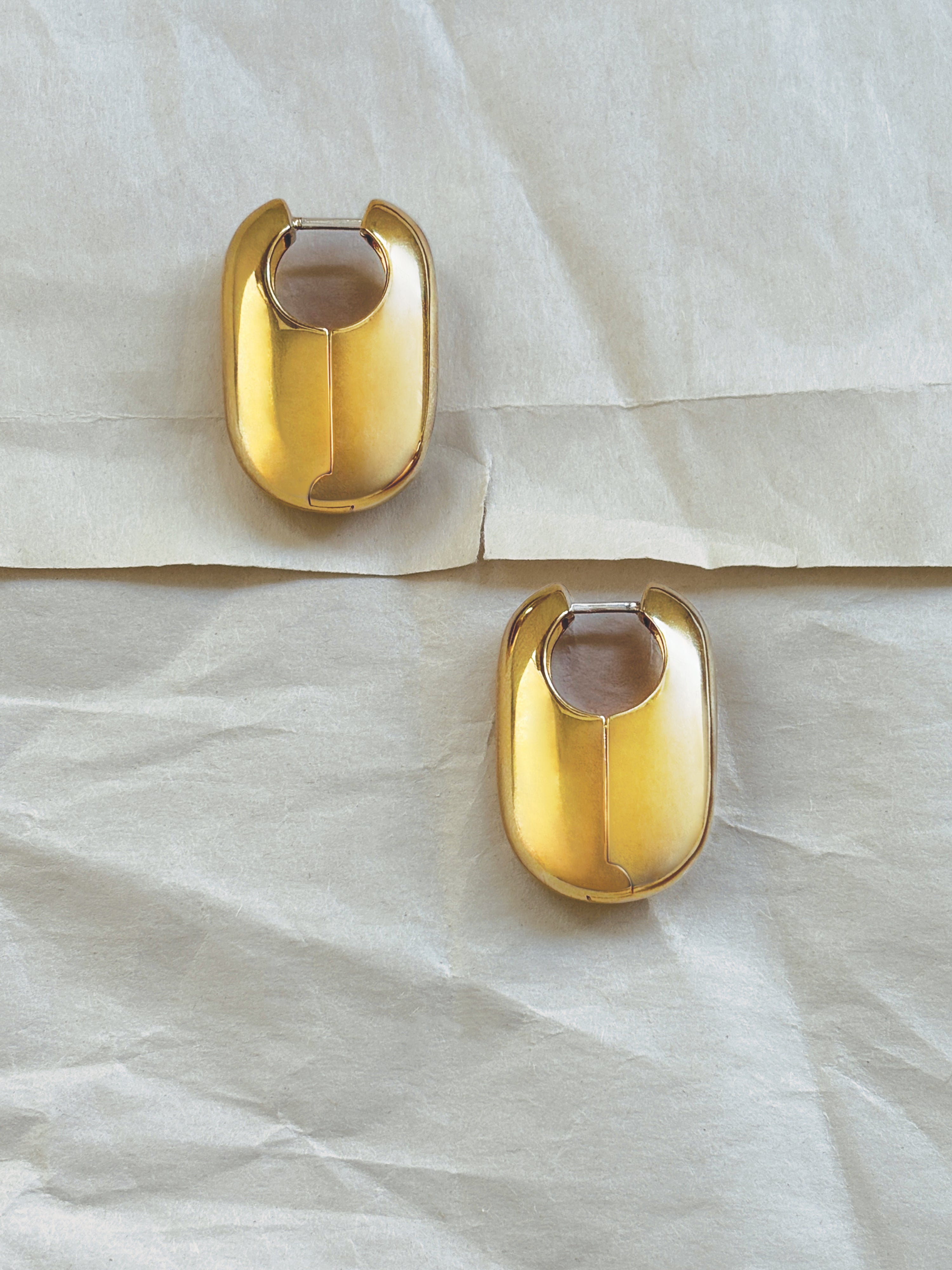 Laura Lombardi gold Vola Earrings