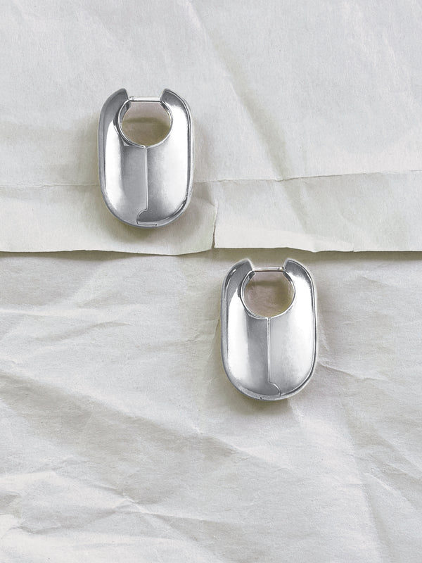 Laura Lombardi Silver Vola Earrings