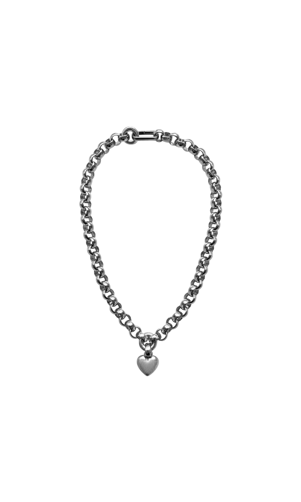 Laura Lombardi Silver Amorina heart charm pendant