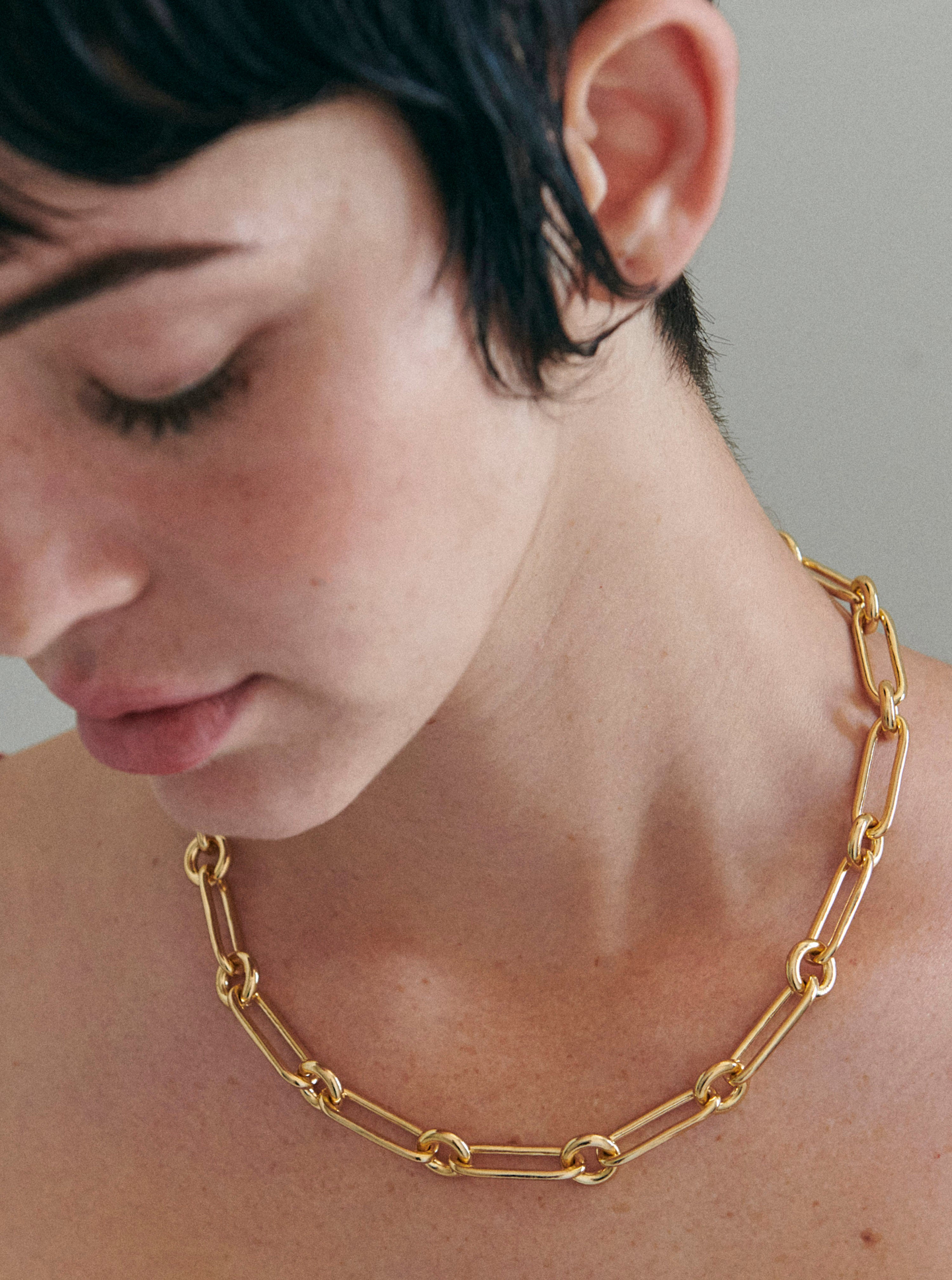 Ilaria Necklace 14K Gold Plated 20.5