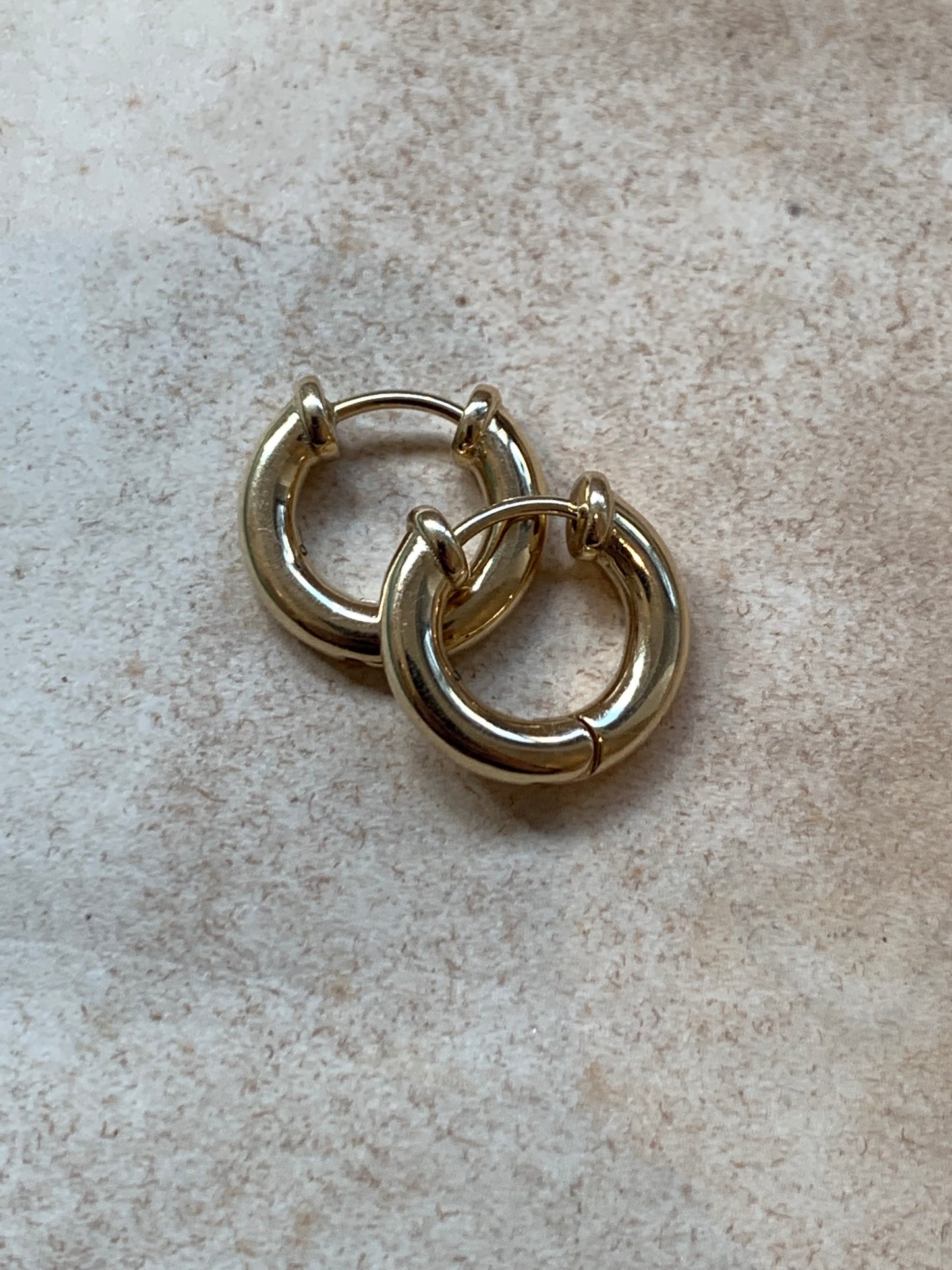 Laura Lombardi 14kt Yellow Gold Mini Classica Hoops.