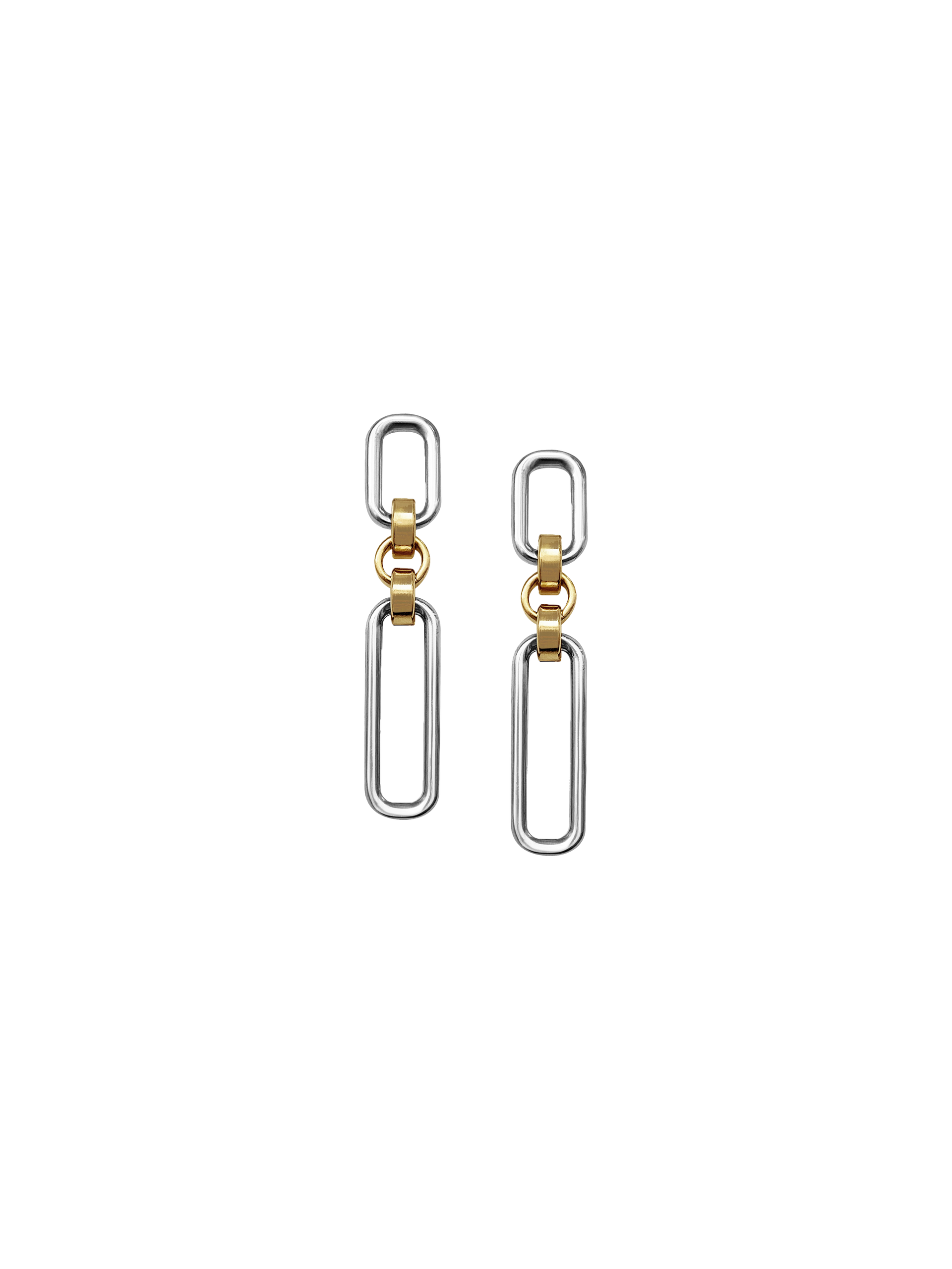Two Tone Stanza Earrings – lauralombardi